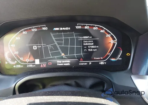 2021 BMW 3 Series M340I xDrive z USA, uszkodzony, nr VIN 3MW5U9J09M8B72761